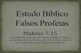 Estudo Bíblico f Profetas
