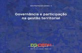 Governança e Participação na Gestão Territorial