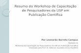 Prof. Leonardo Barreto Campos - Resumo do Workshop de Capacitação em Publicação Científica