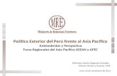 Política Exterior del Perú frente al Asia Pacifico
