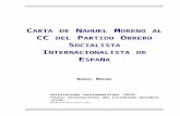 Carta de Nahuel Moreno Al CC Del Partido Obrero Socialista Internacionalista de España