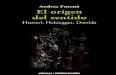 Potesta Andrea - El Origen Del Sentido - Husserl-Heidegger-Derrida