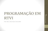 Apostila Programção 3 Prof. Julio C Fernandes Gêneros e Formatos TV