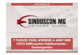 Norma 15575- Sinduscon Mg