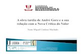 Apresentação Gorz e a NCV - n Machado (Ppt)