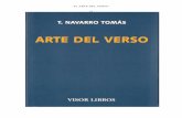 Navarro Tomás, t. Arte Del Verso