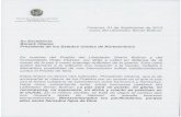 Carta Del Presidente Nicolas Maduro al Presidente Obama