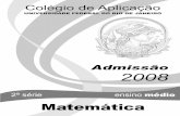 Admissao2008 2aserie Matematica Prova