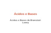 Ácidos e Bases de Bronsted-Lowry (Ácidos)