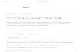 Principais comandos SQL