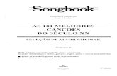 As 101 Melhores Canções Do Século XX - Vol. 2 SONGBOOK Almir Chediak