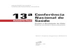 13a. Conferência Nacional de Saúde - Relatório Final