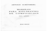 Modelos para Estudiantes Composición, por Schoenberg
