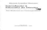 Alysson Leandro Mascaro - Introdução a Filosofia Do Direito - Dos Modernos Aos Contemporâneos - Ano 2002
