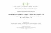 Dimensionamento de Uma Unidade de Produção de Leveduras Para a Panificação - Catarina Roseiro e Marisa Baptista - Projeto de Mestrado Em Tecnologia Química