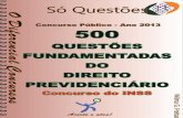500 Questões Comentadas - DIREITO PREVIDENCIÁRIO-concurso INSS