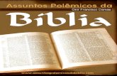 Assuntos polemicos da biblia