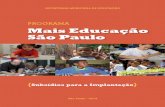 Programa Mais Educação São Paulo Subsídios Para Implantação