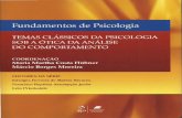 Fundamentos de Psicologia Temas Classicos de Psicologia Sob a Otica Da Analise Do Comportamento