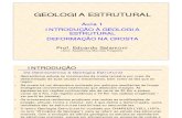 Aula 1 - Introdução à Geologia Estrutural - Prof Eduardo Salamuni