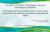 Apresentação Secretaria de Ciência, Tecnologia e Insumos Estratégicos (SCTIE) - MS