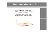 Manual do Usuário TS 129i Modem ADSL 2+Roteador Wireless