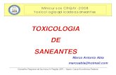 TOXICOLOGIA  DE  SANEANTES