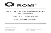 Aoostila CNC MANUAL DE PROGRAMAÇÃO E OPERAÇÃO LINHA D - STANDARD CNC SIEMENS 828D