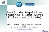 CMMi Nivel 2 - Gerenciamento de Requisitos - Rastreabilidade