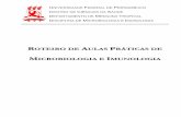 ROTEIRO DE AULAS PRÁTICAS DE MICROBIOLOGIA E IMUNOLOGIA