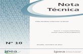 IPEA - Nota técnica 10