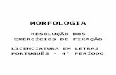 EXERCÍCIOS PORTUGUES - MORFOLOGIA