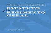 Estatuto e Regimento Geral da Universidade Federal da Bahia