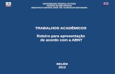 Manual de normatização de trabalhos acadêmicos UFPA-2012