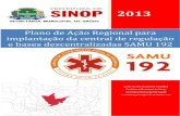 Plano de Ação Regional de implantação do SAMU 192