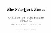 Análise de publicação digital - The New York Times
