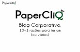 Blog Corporativo - 10+1 razões para ter um (ou vários)