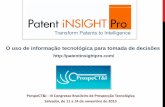 Uso da informação tecnológica para tomada de decisões utilizando o software Patent Insight Pro