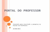 Tutorial Portal do Professor