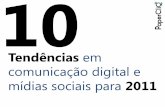 10 Tendências em Comunicação Digital e Mídias Sociais para 2011