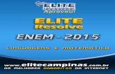 Elite Resolve ENEM 2015 Linguagens-Matematica