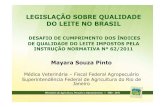 Legislacao Sobre Qualidade Do Leite No Brasil Mayara Souza Pinto