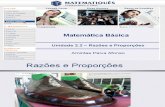 Matematica Unidade 7 - Razões e Proporções