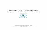 Manual de Candidatura Doutorado Pleno - CNPQ