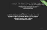 CIBERJUR III - Contratos de Software e a Limitacao Da Responsabilidade Civil Do Fornecedor - Adriano Mendes