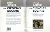 Para _abrir as Ciencias Sociais