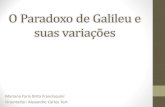 O Paradoxo de Galileu e Suas Variações Seminário