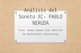 Análisis Del Soneto Xc- Pablo Neruda