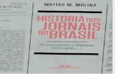 Historia Dos Jornais No Brasil - Matias M. Molina