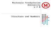 Mackenzie Presbyterian University U P M Structure and Numbers.